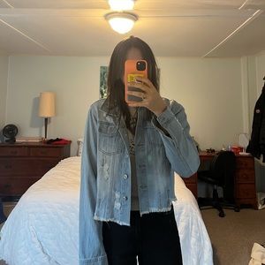Distressed Jean jacket